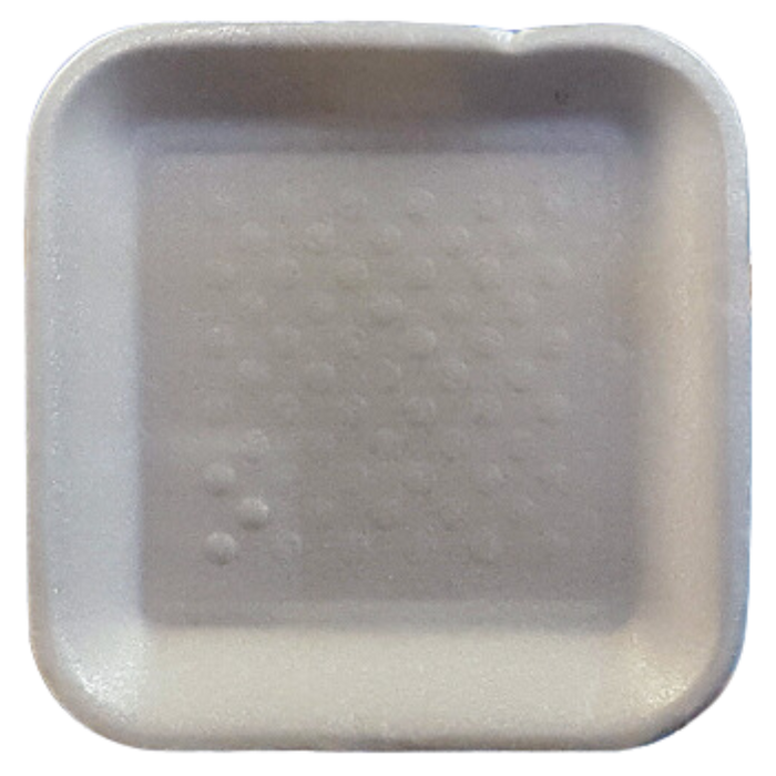 1S White Foam Trays