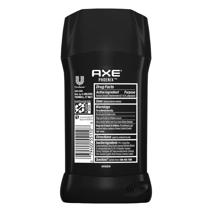 Axe Phoenix Invisible Solid Antiperspirant & Deodorant Stick 2.7 oz - 12 Pack