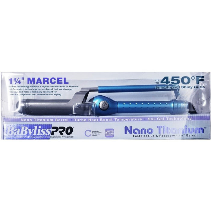 BaByliss Pro Nano Titanium Marcel Curling Iron - 1 1/4" # BABNT125MN - Palms Fashion Inc.