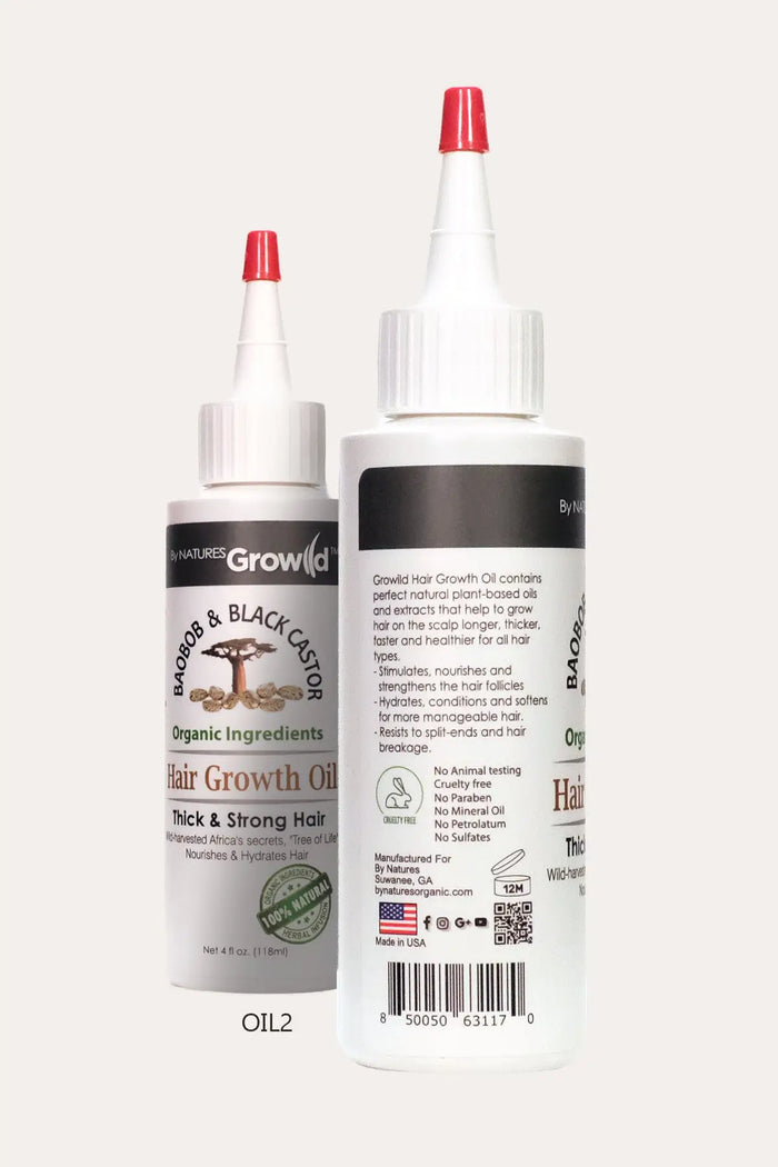 BY NATURES GROWILD HAIR GROWTH OIL 4oz BY NATURES