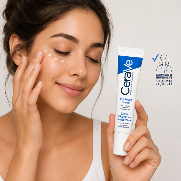 Cerave Eye Repair Cream for Dark Circles and Puffiness with Hyaluronic Acid -14ml