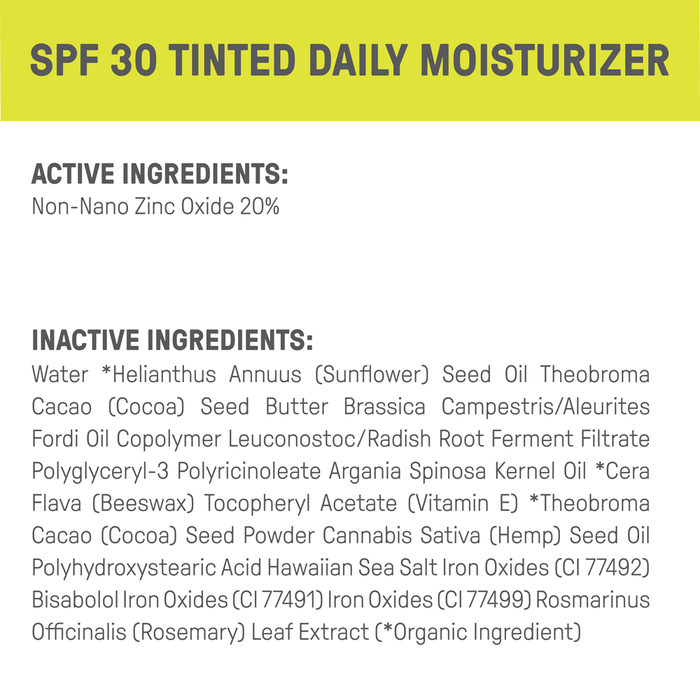 Raw Elements Daily Face Tint Bio-Resin Tube Spf 30