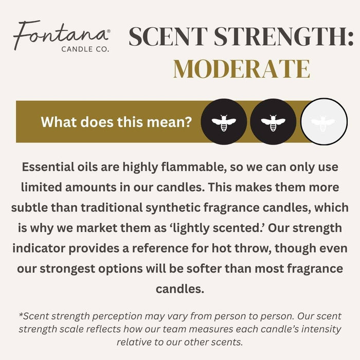 Fontana Candle Co. - Hidden Path Essential Oil Beeswax Jar Candle: Non-Toxic