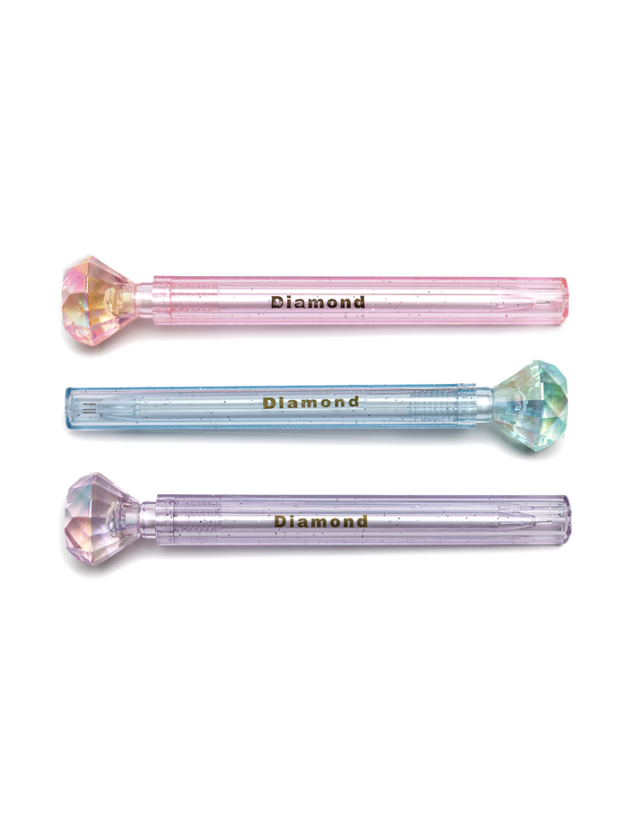 Glam Queen Diamond Pens, 3pcs Assorted