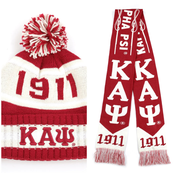 Kappa Pom Beanie & Scarf Set