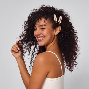 Kitsch Cherry Print Creaseless Clips 4pc Set