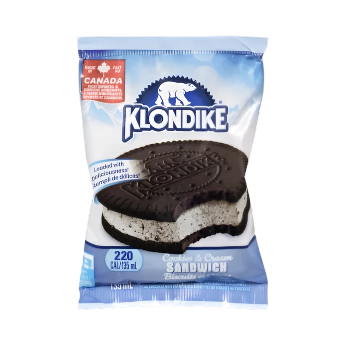 KLONDIKE Cookies & Cream Ice Cream Sandwich - 130ml