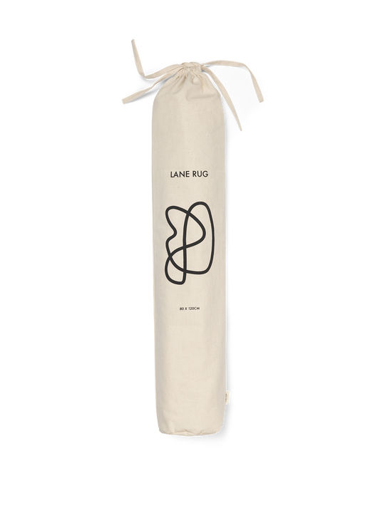 ferm Living - Lane Rug - Off-White/Chocolate - In A Bag
