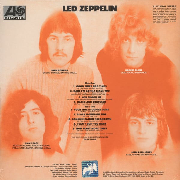 Led Zeppelin 1 Deluxe 3-LP