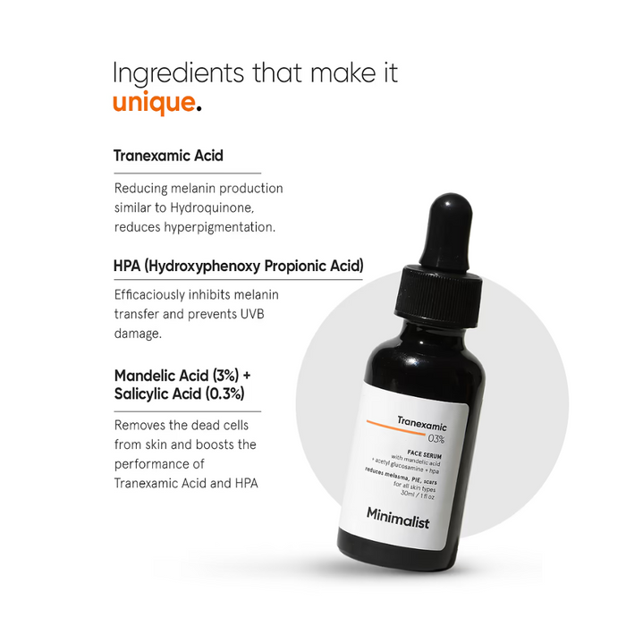 Minimalist Tranexamic 03% Face Serum 30ml