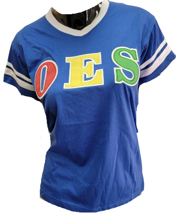 OES V-Neck Stripe Shirt