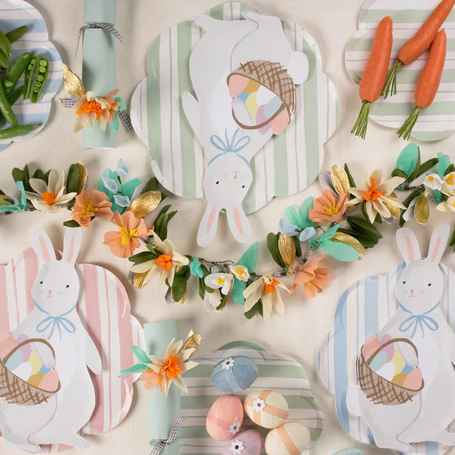 Paper Plate - Bunny With Basket - Lifestyle Cut