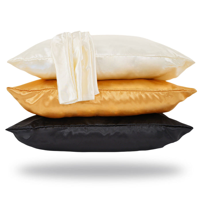 The Perfect Locks Satin-Silk Pillowcase by Perfect Locks on a white background, ideal for relaxing after styling hair extensions.