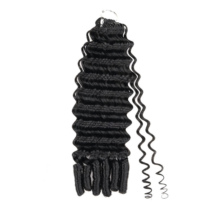 Deep Wave with Sprial Ends / 14'' / 3 Packs (Most People Choice)
