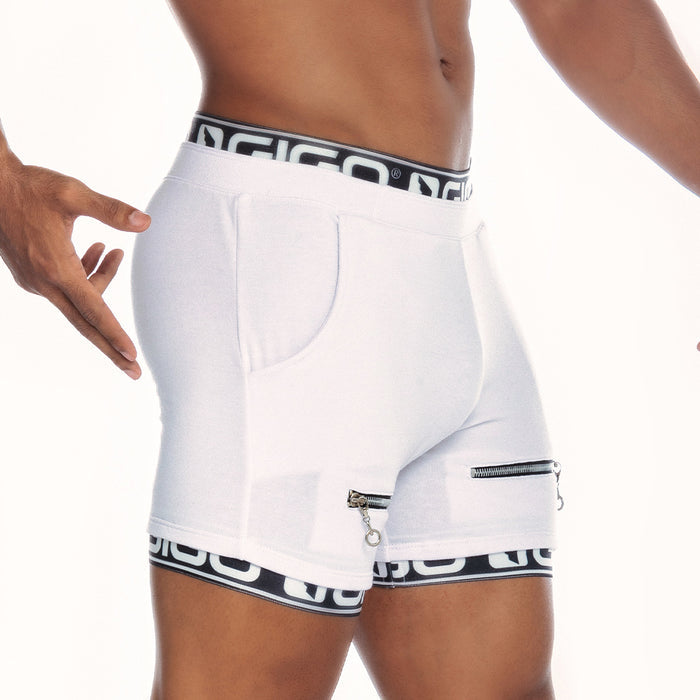 Tropixx White Short vista frontal de Gigo Underwear