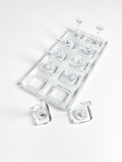 10 Tip Display Holders Transparent Acrylic | Lula Beauty