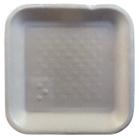 1S White Foam Trays