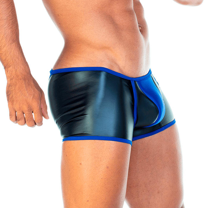 2 Fetiche Blue Trunk vista frontal de Gigo Underwear