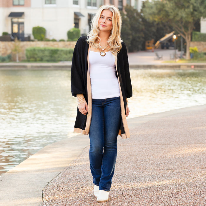 40016 - Shimmery Cardigan with Pockets