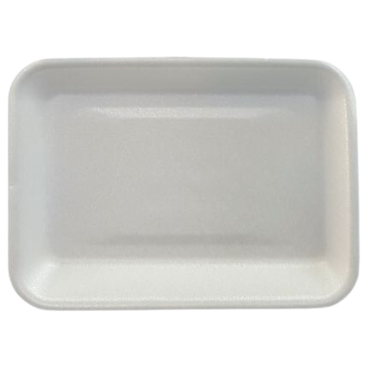 4P White Foam Trays
