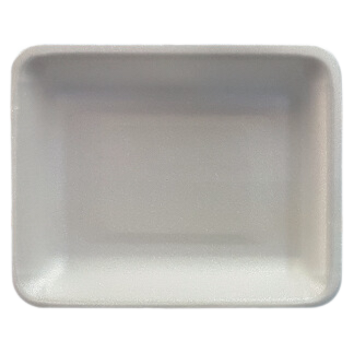 4PR White Foam Trays