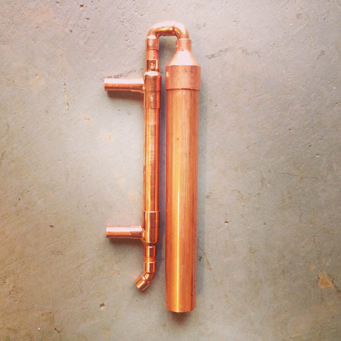 5 Gallon Column and Condenser - Does not include the cap plate, cap skirt, or rivets