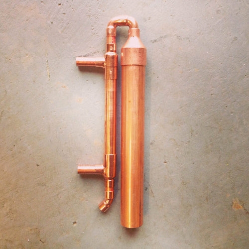 5 Gallon Column and Condenser - Does not include the cap plate, cap skirt, or rivets