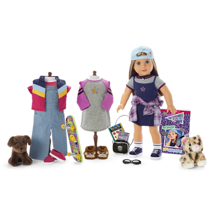 ’90s Twins Nicki’s™ Skateboarding Gift Set (Historical Characters)