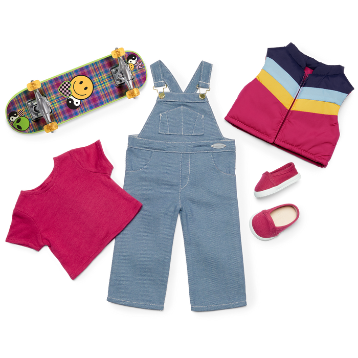 ’90s Twins Nicki’s™ Skateboarding Gift Set (Historical Characters)