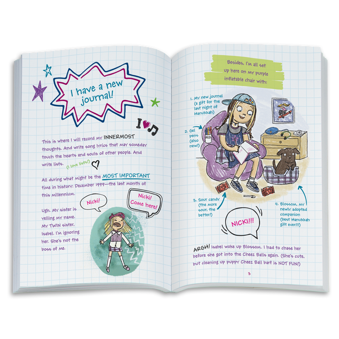 ’90s Twins Nicki’s™ Skateboarding Gift Set (Historical Characters)