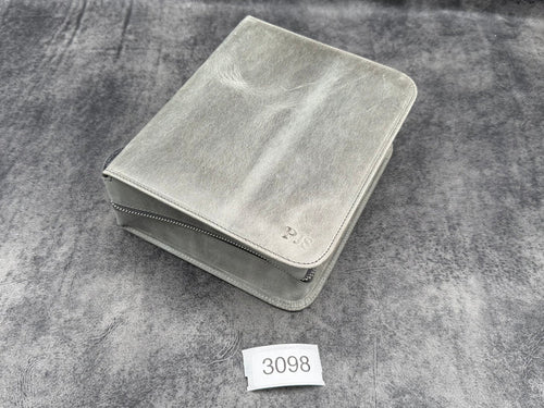 SECONDS - Leather Zippered 40 Slots Pen Case - 3098