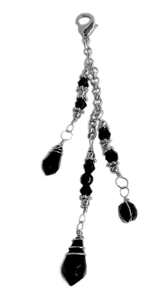 Adjustable Biker Ponytail Wrap – 6" Black Leather Hair Accessory