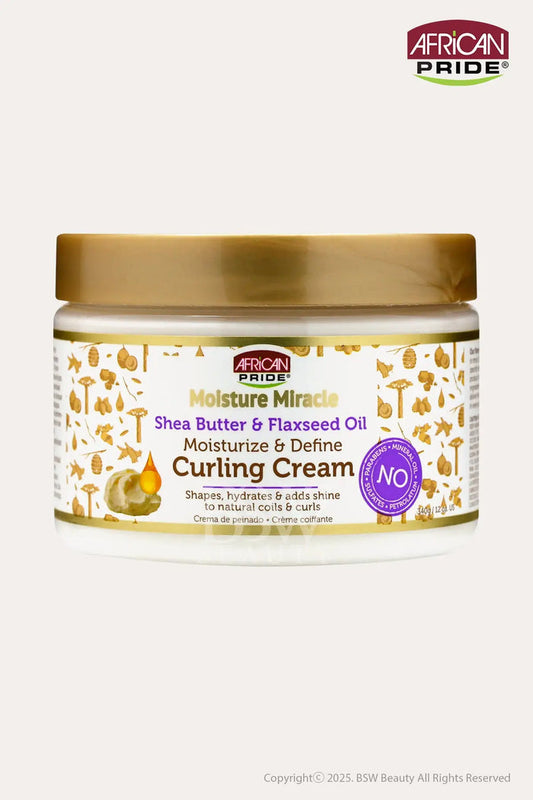 AFRICAN PRIDE MOISTURE MIRACLE MOISTURIZE & DEFINE CURLING CREAM 12oz - BSW BEAUTY CANADA
