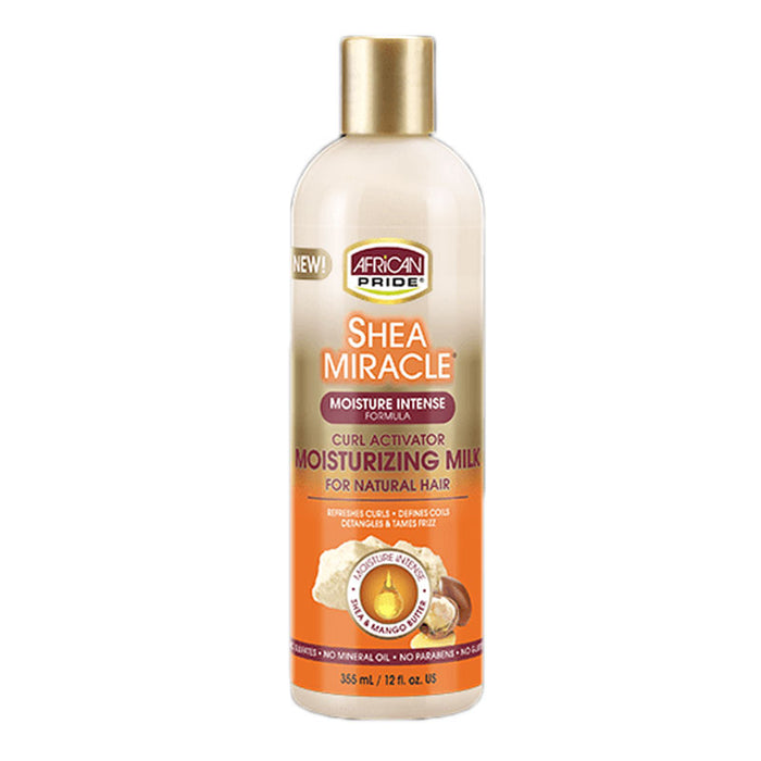 African Pride Shea Miracle Moisturizing Milk, 355 ml