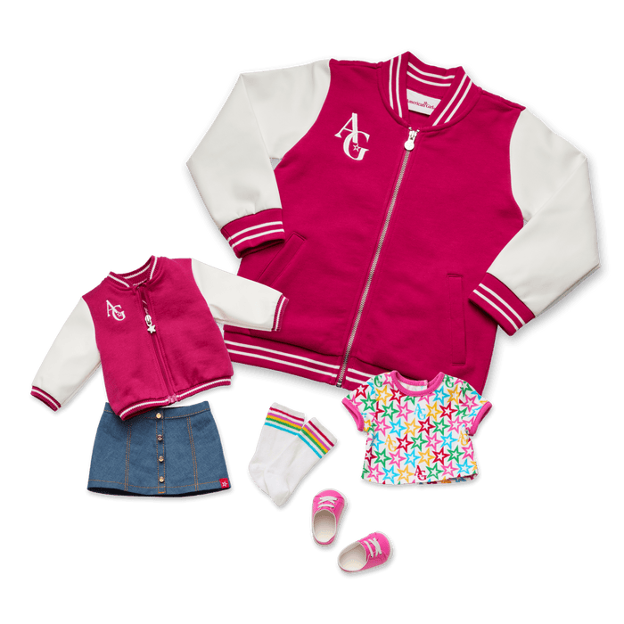 AG™ Star Squad Varsity Jacket for Girls & 18-inch Dolls