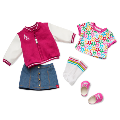 AG™ Star Squad Varsity Jacket for Girls & 18-inch Dolls