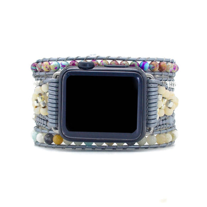 Agape Silver Bohemian Wrapsody Bracelet Band For Apple Watch