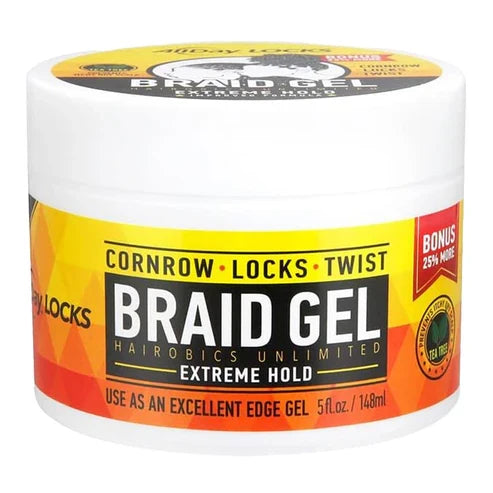 ALLDAY LOCKS Braid Gel [Extreme Hold] - 5oz