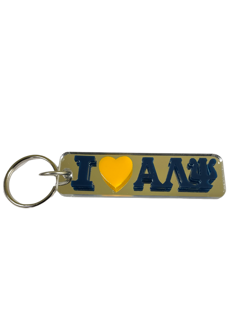 ALP Mirrored Heart Key Chain