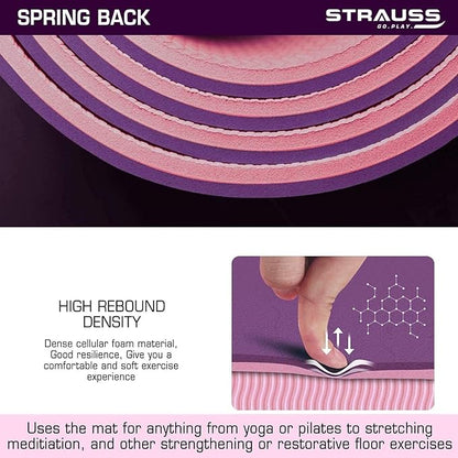 ALYV 6mm Non-Slip Yoga Mat-Purple