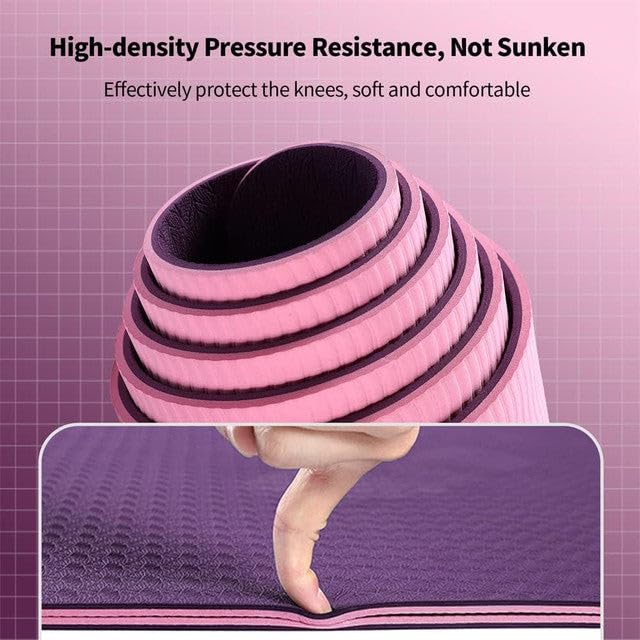 ALYV 6mm Non-Slip Yoga Mat-Purple