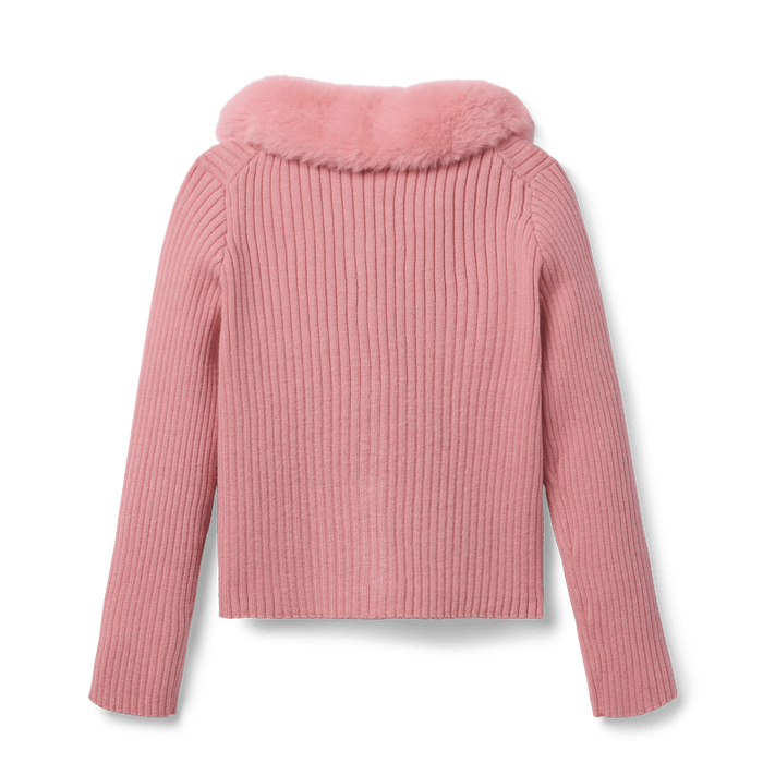 American Girl® x Janie and Jack Rosy Ribbed Cardigan for Girls