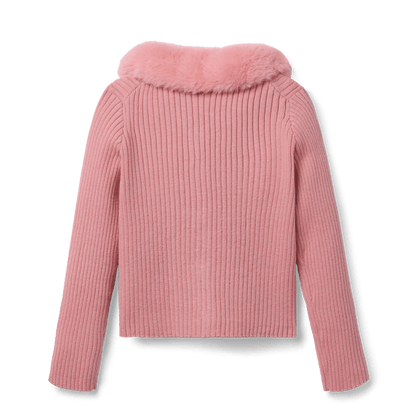 American Girl® x Janie and Jack Rosy Ribbed Cardigan for Girls