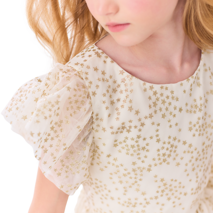 American Girl® x Janie and Jack Sparkly Cream Celebration Dress for Little Girls & Girls