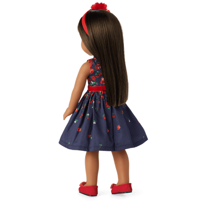 American Girl® x Janie and Jack Wrapped in Roses Party Dress for WellieWishers™ Dolls