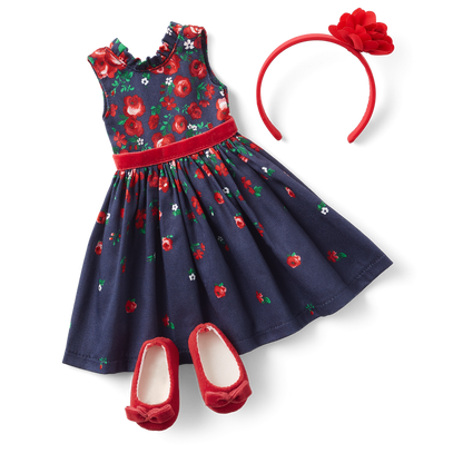 American Girl® x Janie and Jack Wrapped in Roses Party Dress for WellieWishers™ Dolls