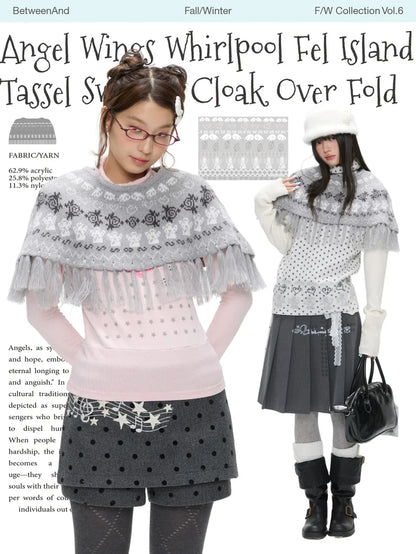 Angel wings whirlpool fel island sweater cloak