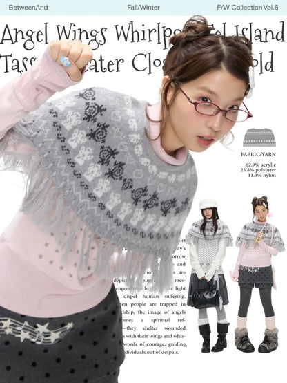 Angel wings whirlpool fel island sweater cloak