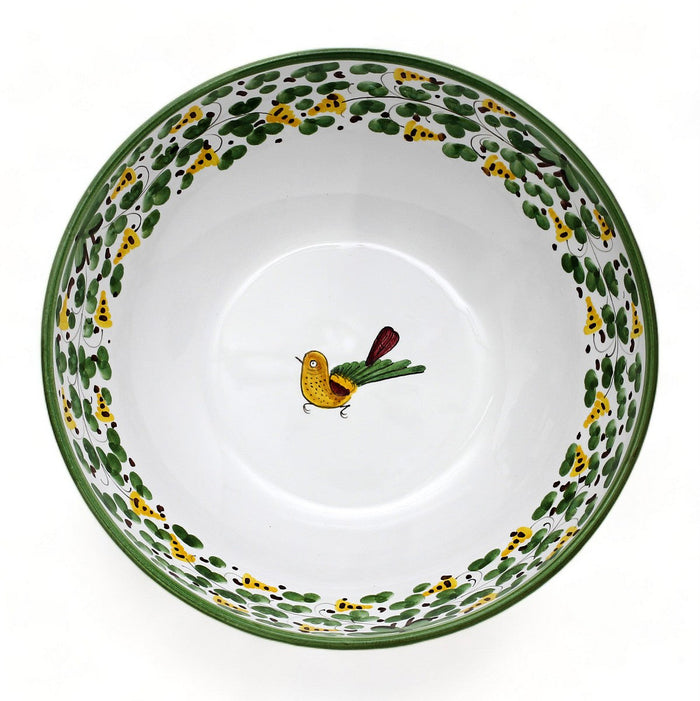 ARABESCO VERDE DERUTA: Serving Coupe Salad/Pasta Bowl