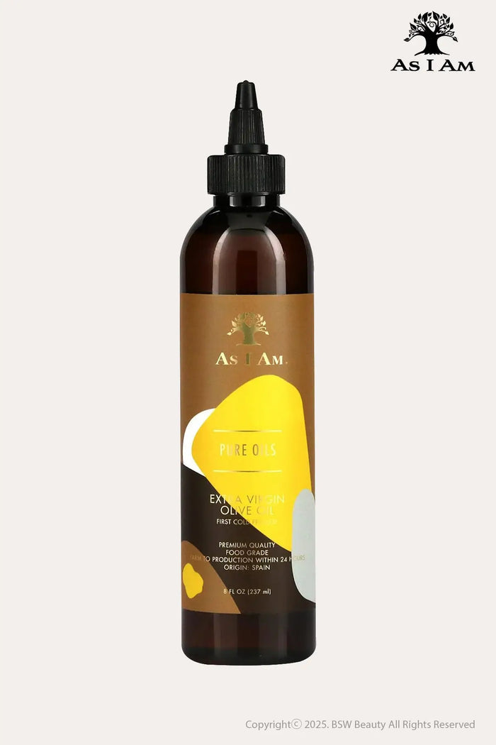 AS I AM PURE OILS EXTRA VIRGIN OLIVE OIL 8oz - BSW BEAUTY CANADA